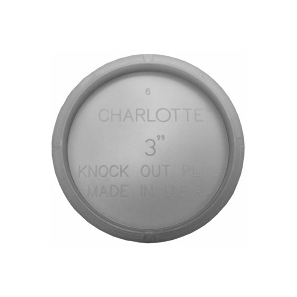 Charlotte Pipe And Foundry WHT 3 PVC Test Cap PVC 00131 1000HA - main